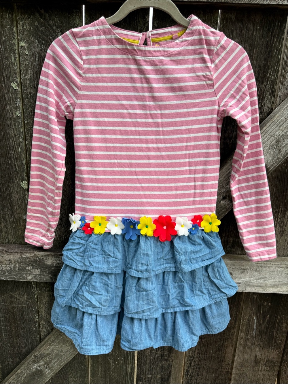 Mini Boden 9-10y Dress Flowers Twirl